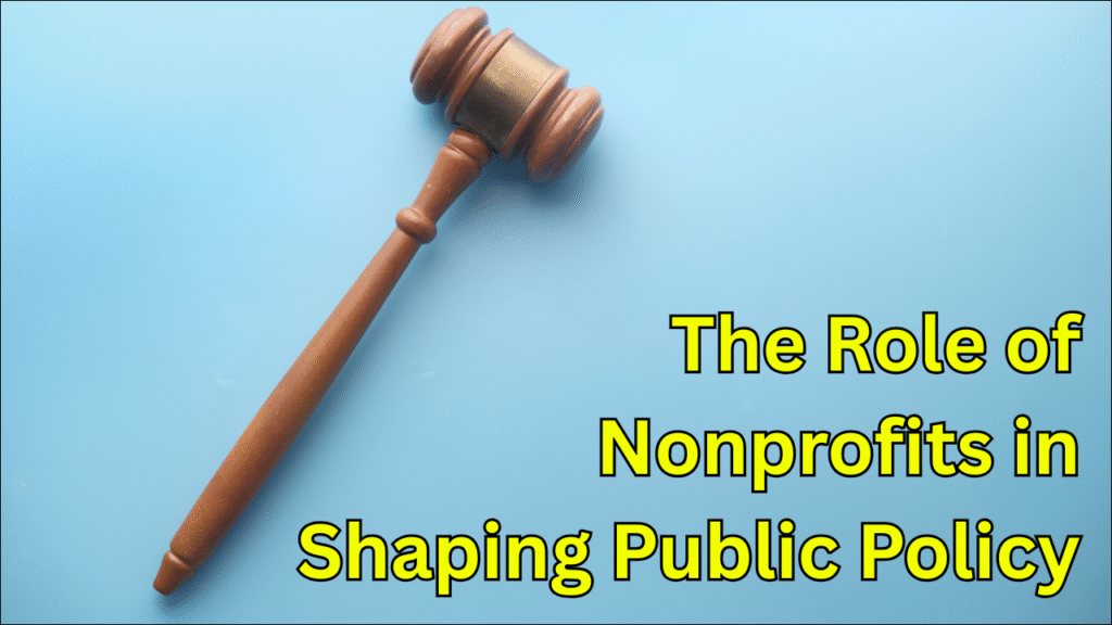 The Role of Nonprofits in Shaping Public Policy